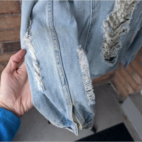 Pacsun Distressed Grunge Denim Jacket - Picture 5 of 6